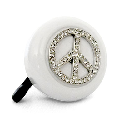 Peace Sign Bike Bell By CruiserCandy.com