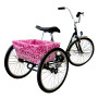 CruiserCandy - Large Adult Trike Basket Liner - Pink Hawaiian