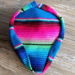 Authentic Mexican Blanket Seat Cover - Pink/Blue